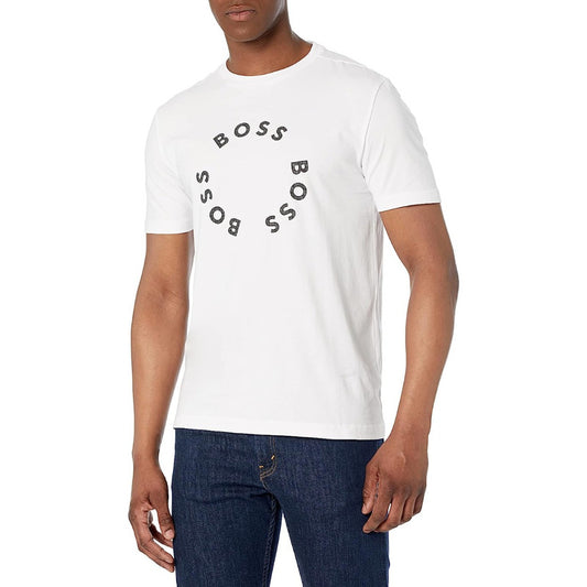 Playera Boss Blanco Logos En Circulo Original 50488831