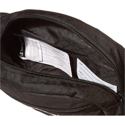 Riñonera Champions Deportiva Negro Con Logo Champ 2 Cierres