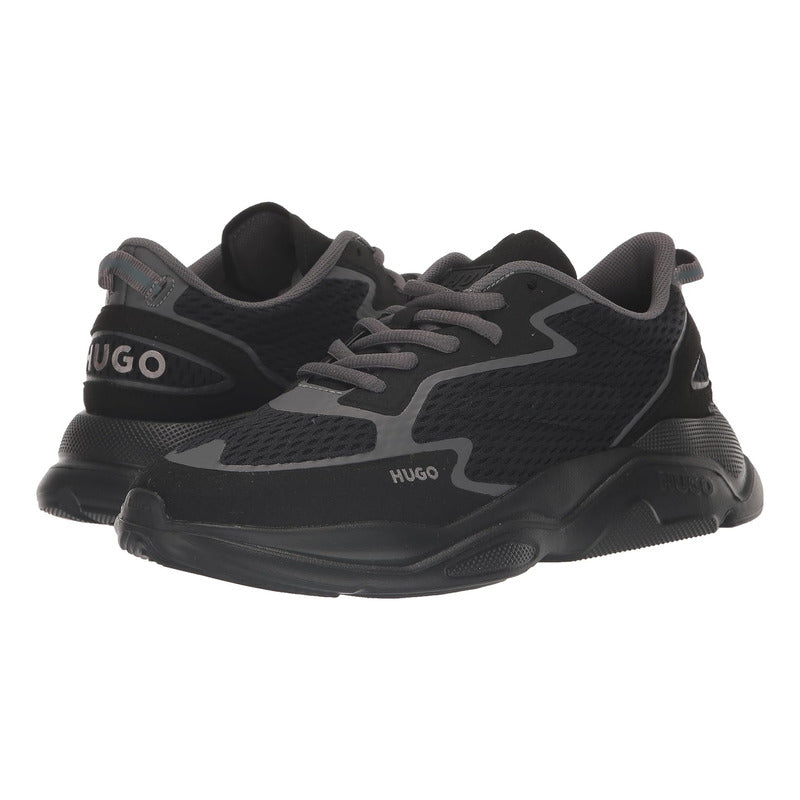 Tenis Hugo Men's Leon Bold Mesh Running Sneaker  B0ck56zv22