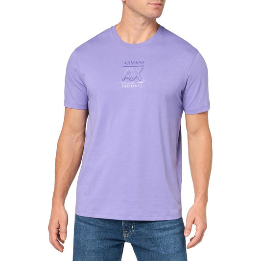 Playera Ax Armani Exchange Regular Purpura Hombre Casual 3dz