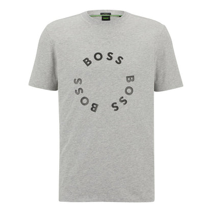 Playera Boss Gris Logos En Circulo Original 50488831