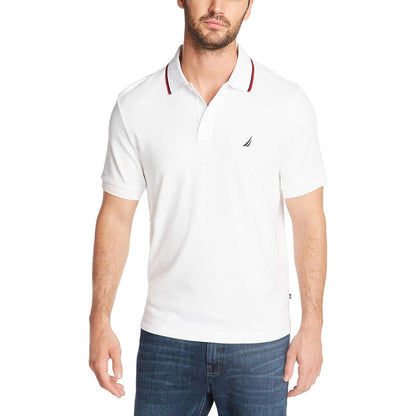 Camisa Nautica Polo Casual Blanco Algodon Caballero K73850