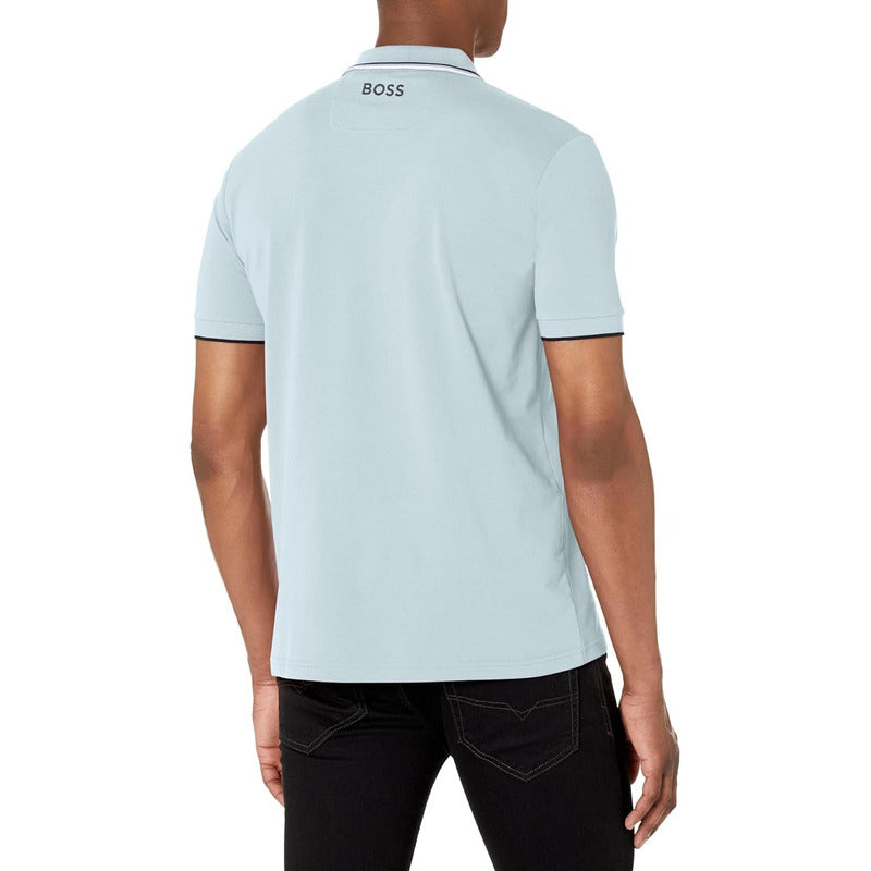 Camisa Hugo Boss Polo Elástico De Algodón Paddy Cielo Tkxdg