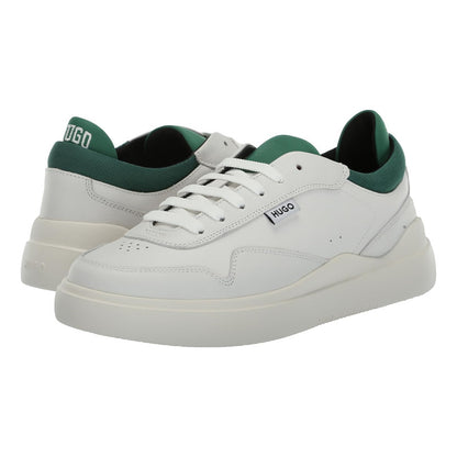 Tenis Boss Blake Cupsole Smooth Para Hombre Blanco Verde