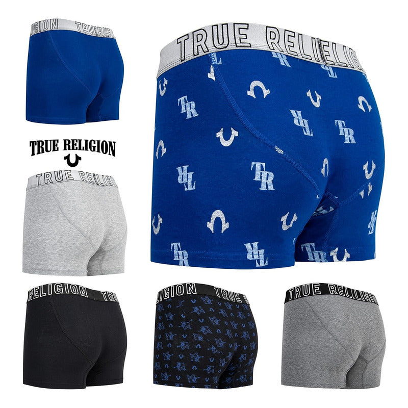 Boxer True Religion De Algodón Pack 6 Azul/negro 0b45tsqgs