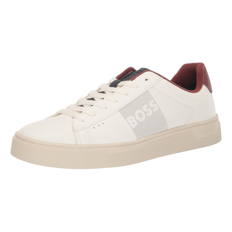 Tenis Boss Men's Rhys Low Profile Cupsole Beige B0bl9ph4nn