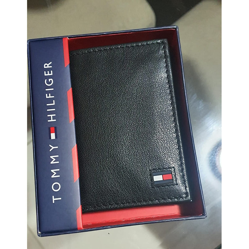 Cartera Tommy Hilfiger  Nappa Trifold 001./black B07652kzt6