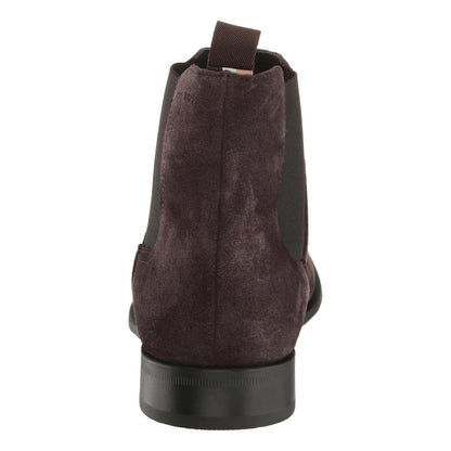 Botas Hugo Boss Men's Colby Suede Leather Chelsea Dark  B0bl