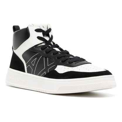 Tenis Ax Armani Exchange Altos Con Diseño Negro  Xuz040xv601