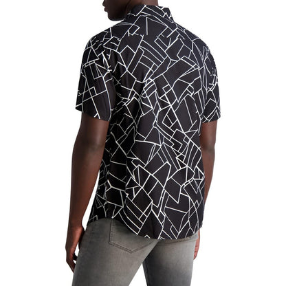 Camisa Karl Lagerfeld Negro Estilo Miami Elegante Lm2w3233