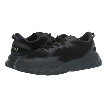 Tenis Hugo Men's Leon Modern Running Tela Negro B0c522k89g