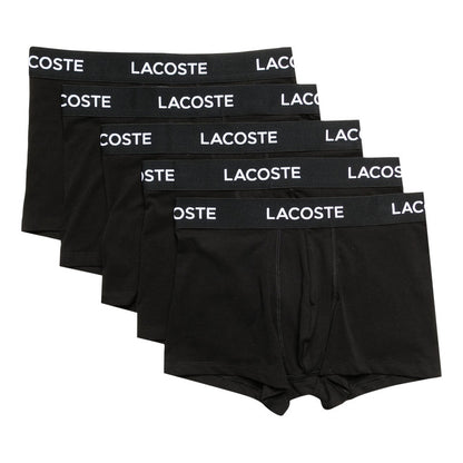 Boxer Lacoste De Caballero Negro 5 Pack Lisos 5h520300