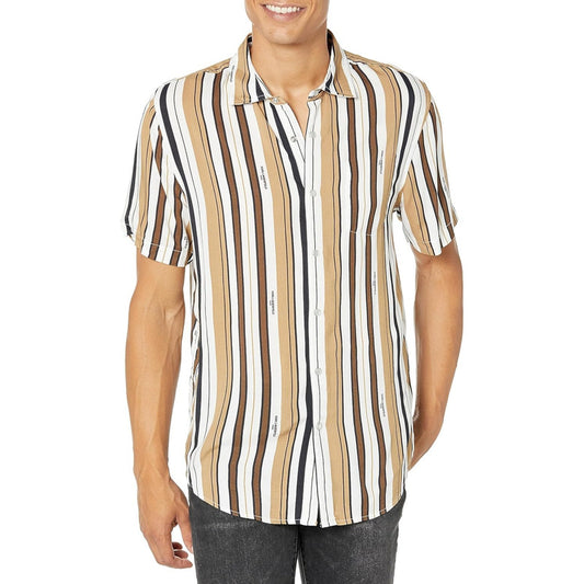 Camisa Karl Lagerfeld Marrones Stilo Miami Elegante Lm2w3131