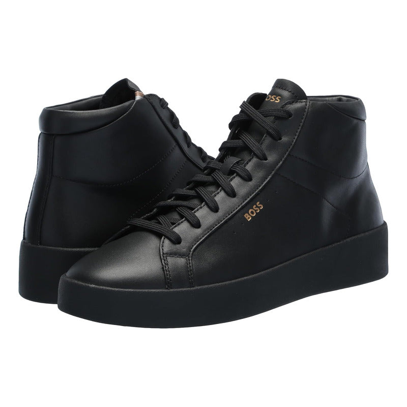 Tenis Boss Men's Belwar Smooth Leather High Top Sneaker B0cp9xkdg7