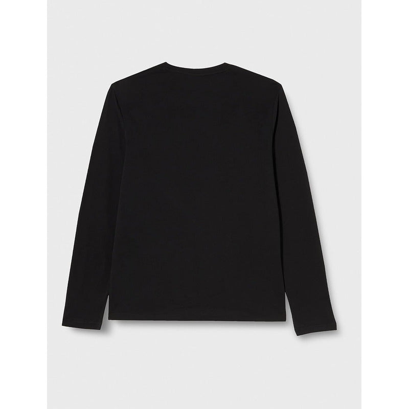 Playera Hugo Boss De Manga Larga Con Logo Estampado