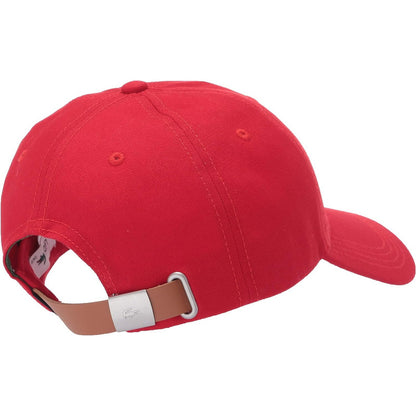 Gorra Lacoste  Men's Big Croc Twill Adjustable Red Rk4711-51