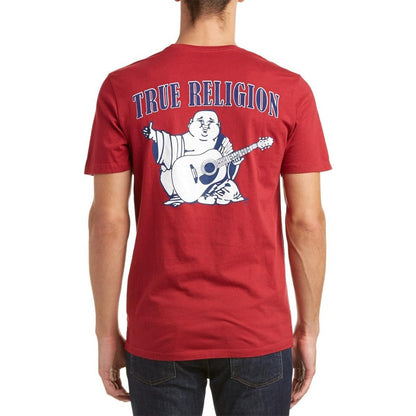 Playera True Religion Rojo Logo Rojo Animado Trasero True
