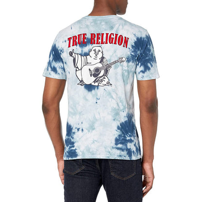 Playera True Religion Azul Nube Logo Animado Trasero True