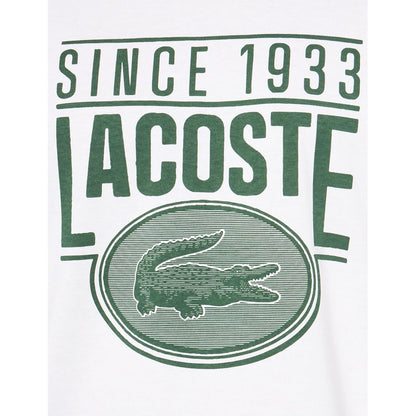 Playera Lacoste Corta Casual Estampado Cocodrilo Gde Th7315-