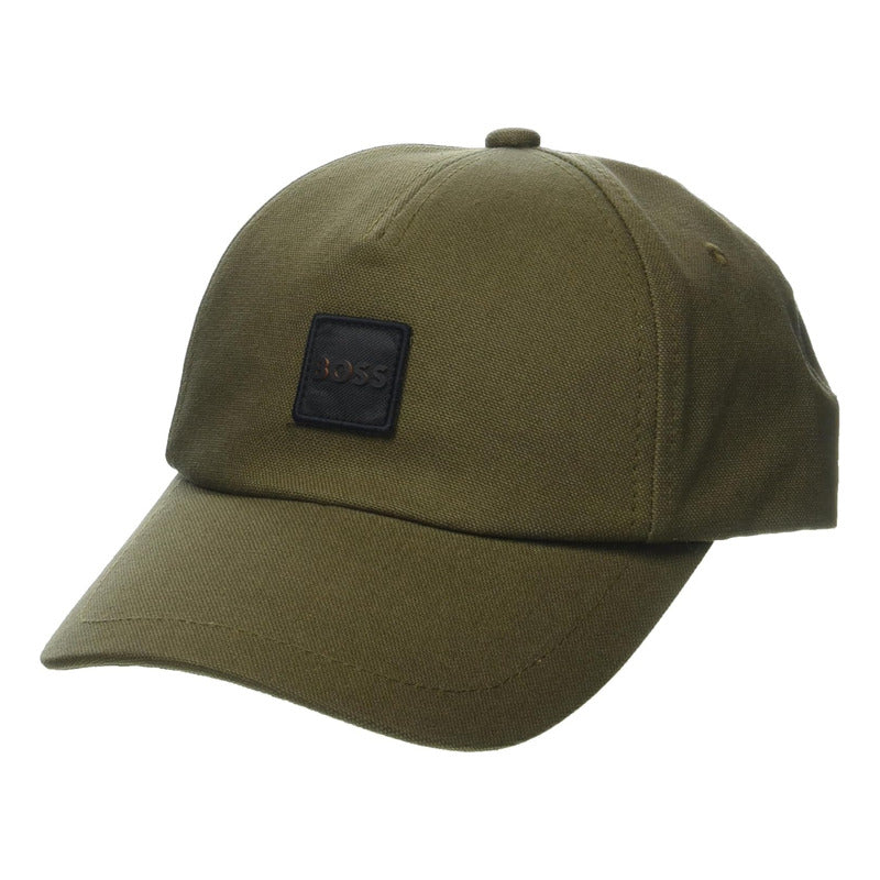 Gorra Boss Men's Square Logo Cotton Hat Beech Green B0c6ys7s