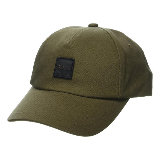 Gorra Boss Men's Square Logo Cotton Hat Beech Green B0c6ys7s