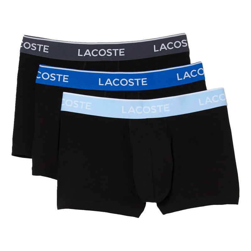 Boxer Lacoste  Ropa Interior Hombre Algodon 3 Paq 5h3401