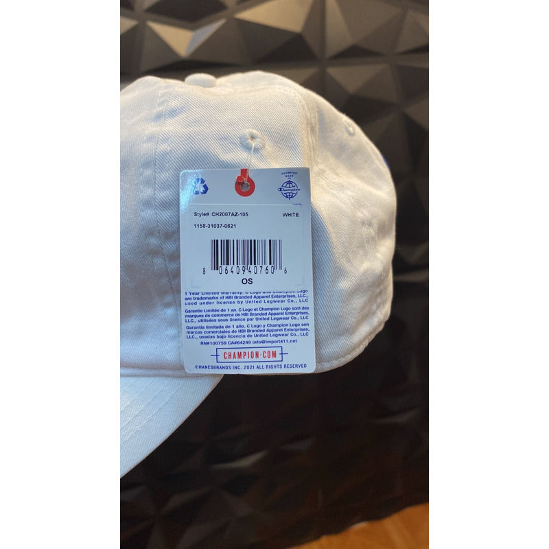 Gorra Champion Blanco Logo Discreto Central Ajustable Urban