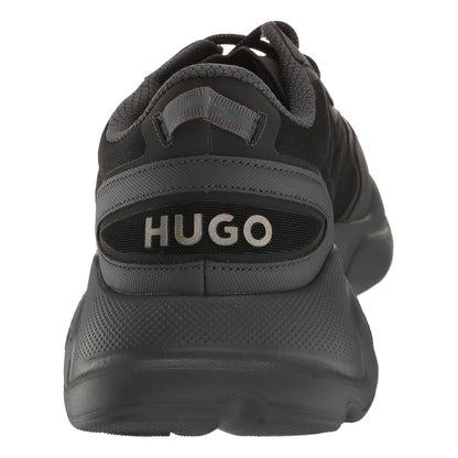Tenis Hugo Men's Leon Modern Running Tela Negro B0c522k89g