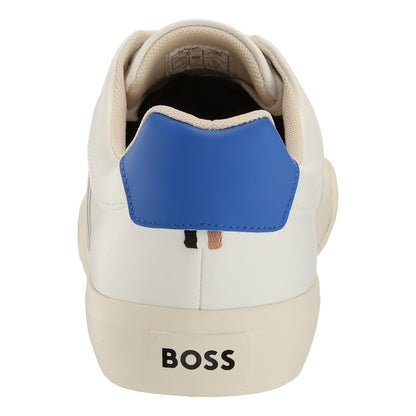 Tenis Hugo Boss  Men's Aiden Logo Block Leather Blue B0c8b