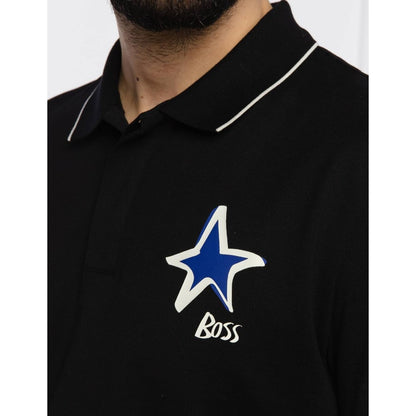 Camisa Hugo Boss Mens Parlay 97 Polo Regular Black 50443722