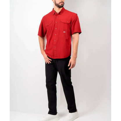 Camisa Maja Manga Corta Camisa Outdoor Equipo Maja® Rojo