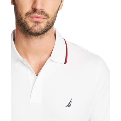 Camisa Nautica Polo Casual Blanco Algodon Caballero K73850
