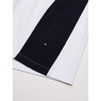 Playera Nautica Polo Bicolor Blanco Logo Nautic Cuell K84800