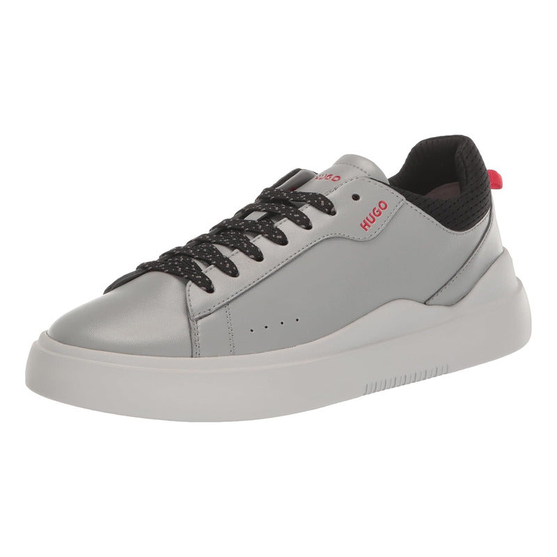Tenis Hugo Men's Blake Cupsole Smooth Grey Casual  B0c522kkdn
