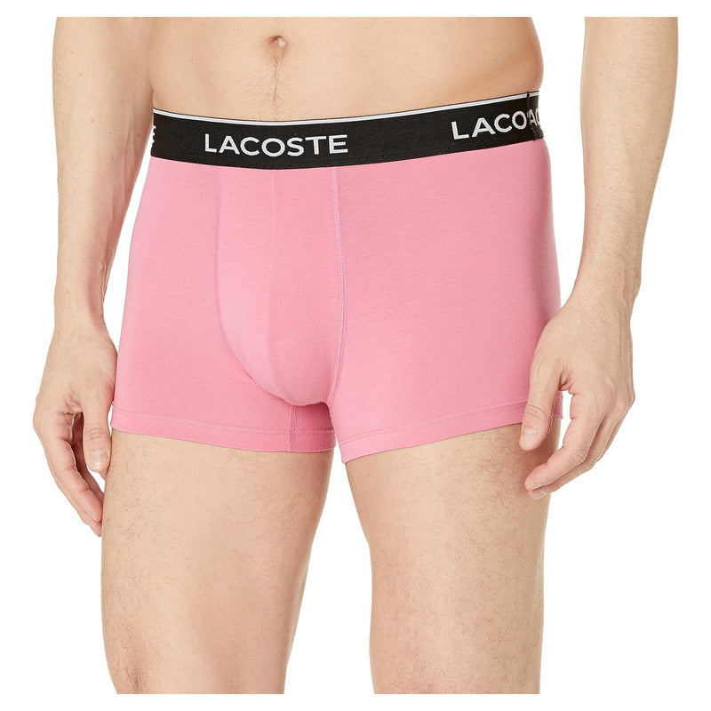 Boxer Lacoste Hombre  Reseda/black-pitch Algodon 6h420-51uei
