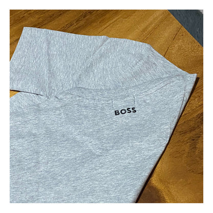 Playera Boss Gris Logos En Circulo Original 50488831