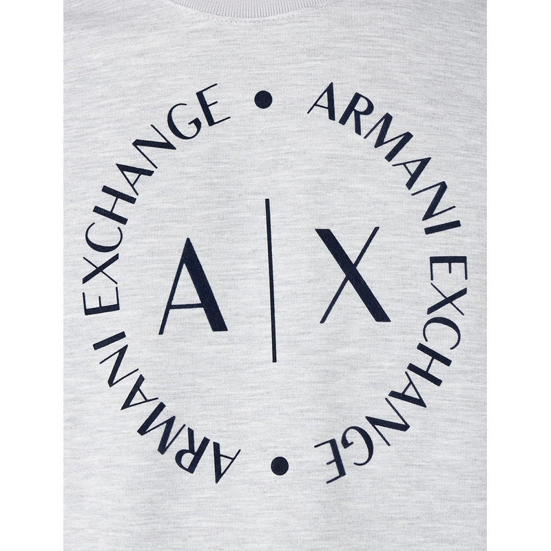 Sudadera A|x Armani Exchange De Manga Gris Logo Circu 8nzm87