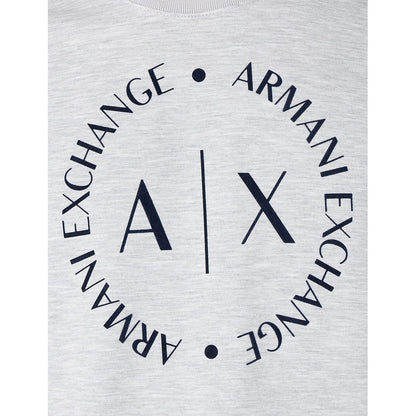 Sudadera A|x Armani Exchange De Manga Gris Logo Circu 8nzm87