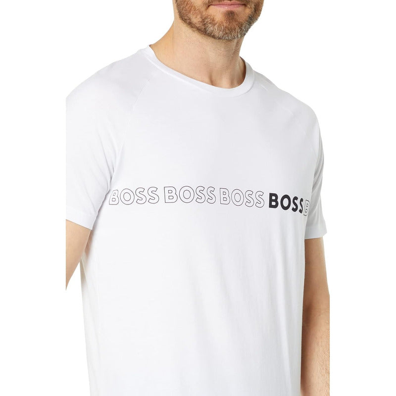 Playera Hugo Boss Men's Slim Fit Repeating T-shirt  50491696