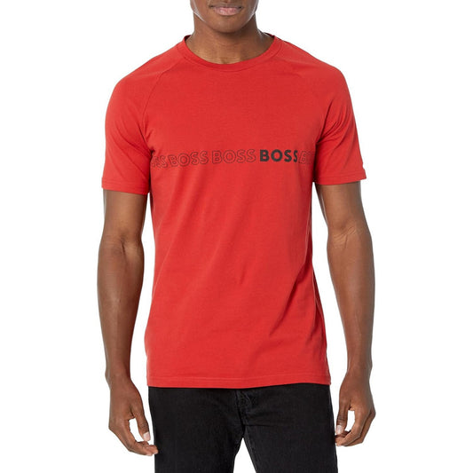 Playera Boss Men's Slim Fit Repeating Deep Red 50491696