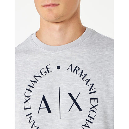 Sudadera A|x Armani Exchange De Manga Gris Logo Circu 8nzm87