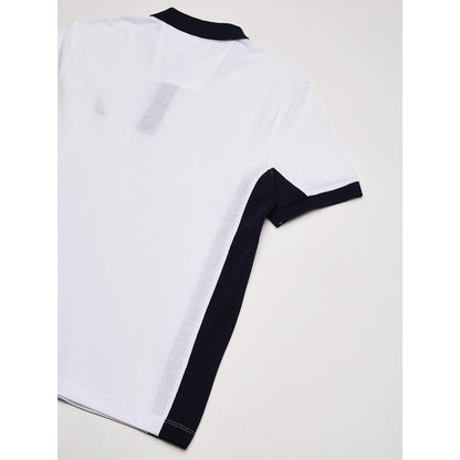 Playera Nautica Polo Bicolor Blanco Logo Nautic Cuell K84800