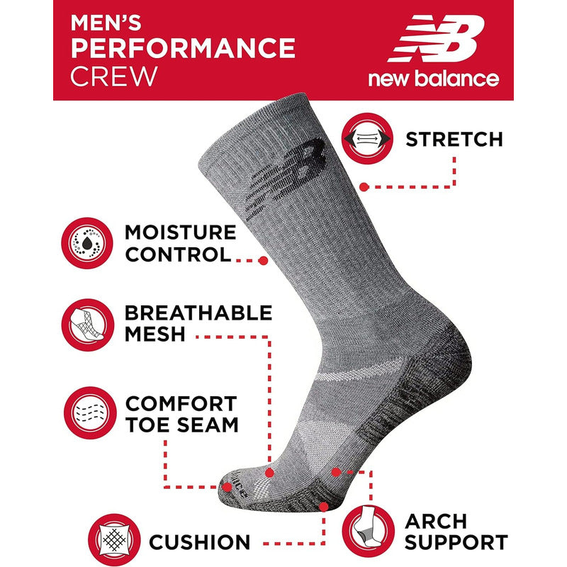 Calcetines New Balance Deportivos De Compresión Hombre Paq 5