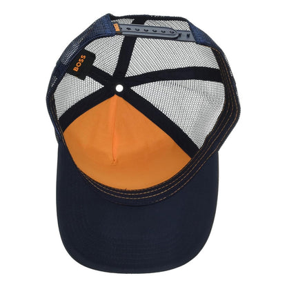 Gorra Boss Men's Contrast Logo Trucker Hat Marino B0d57n5rl