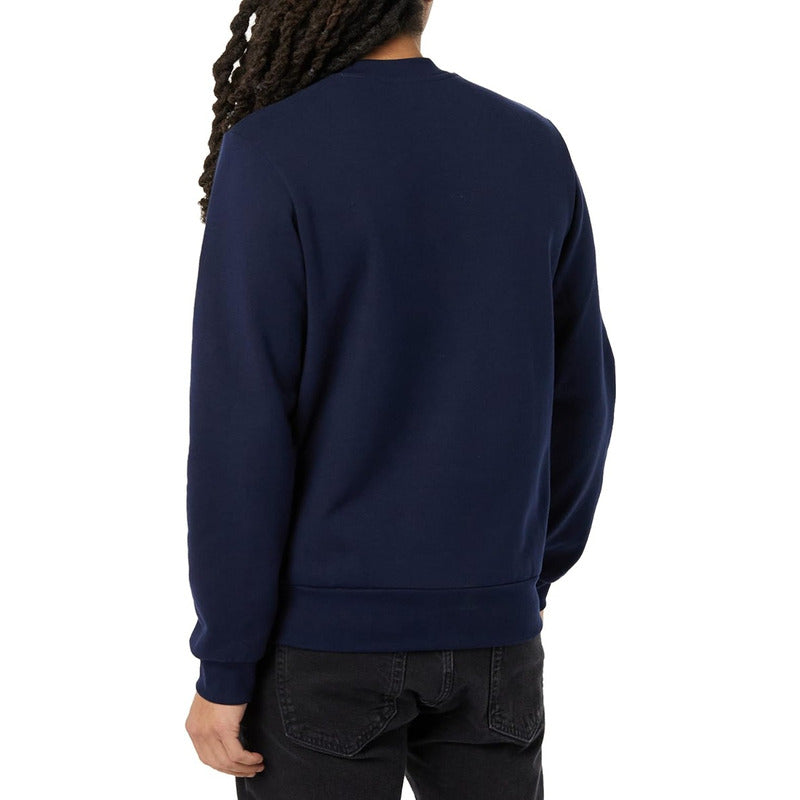 Sudadera Lacoste Azul De Algodón Cepillado Orgánico Sh9608
