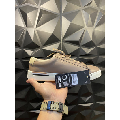 Tenis Hugo Boss Clint Smooth Piel Marron Claro 50 512177 (27) Mx