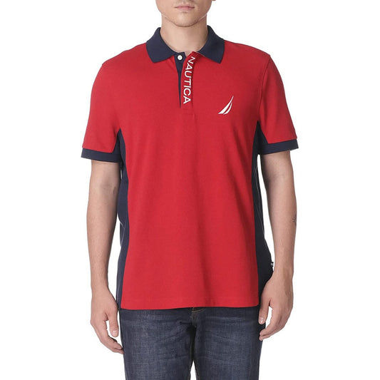 Playera Nautica Polo Bicolor Rojo Nautica K84800