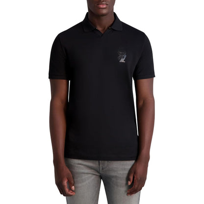 Camisa Karl Lagerfeld Paris Karl Johnny Collar Lm4a3864-blks