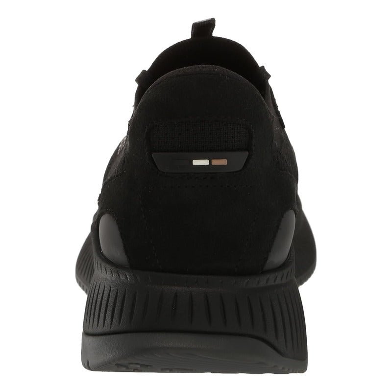 Tenis Boss Women's Modern Knit Structure Running Negro B0cbd