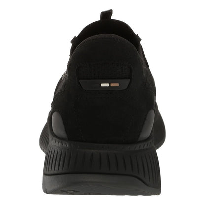 Tenis Boss Women's Modern Knit Structure Running Negro B0cbd